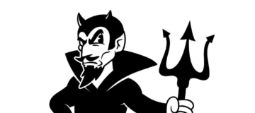 Cartoon Classic Devil Mascot Illustration